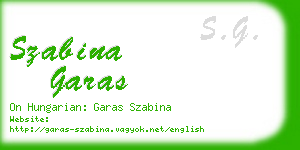 szabina garas business card